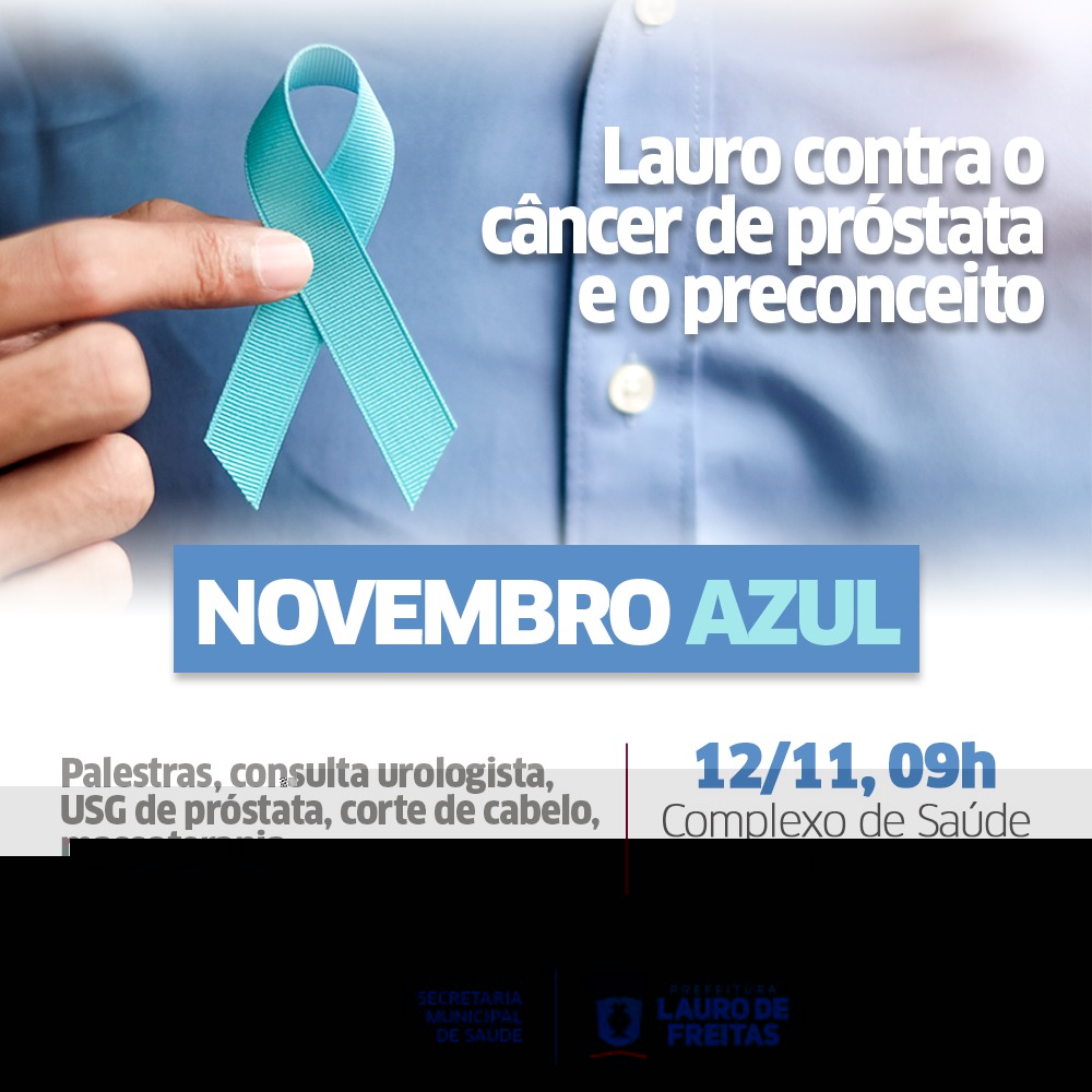 Preven��o ao c�ncer de pr�stata marca Novembro Azul no Complexo de Sa�de da Itinga nesta ter�a-feira (12)