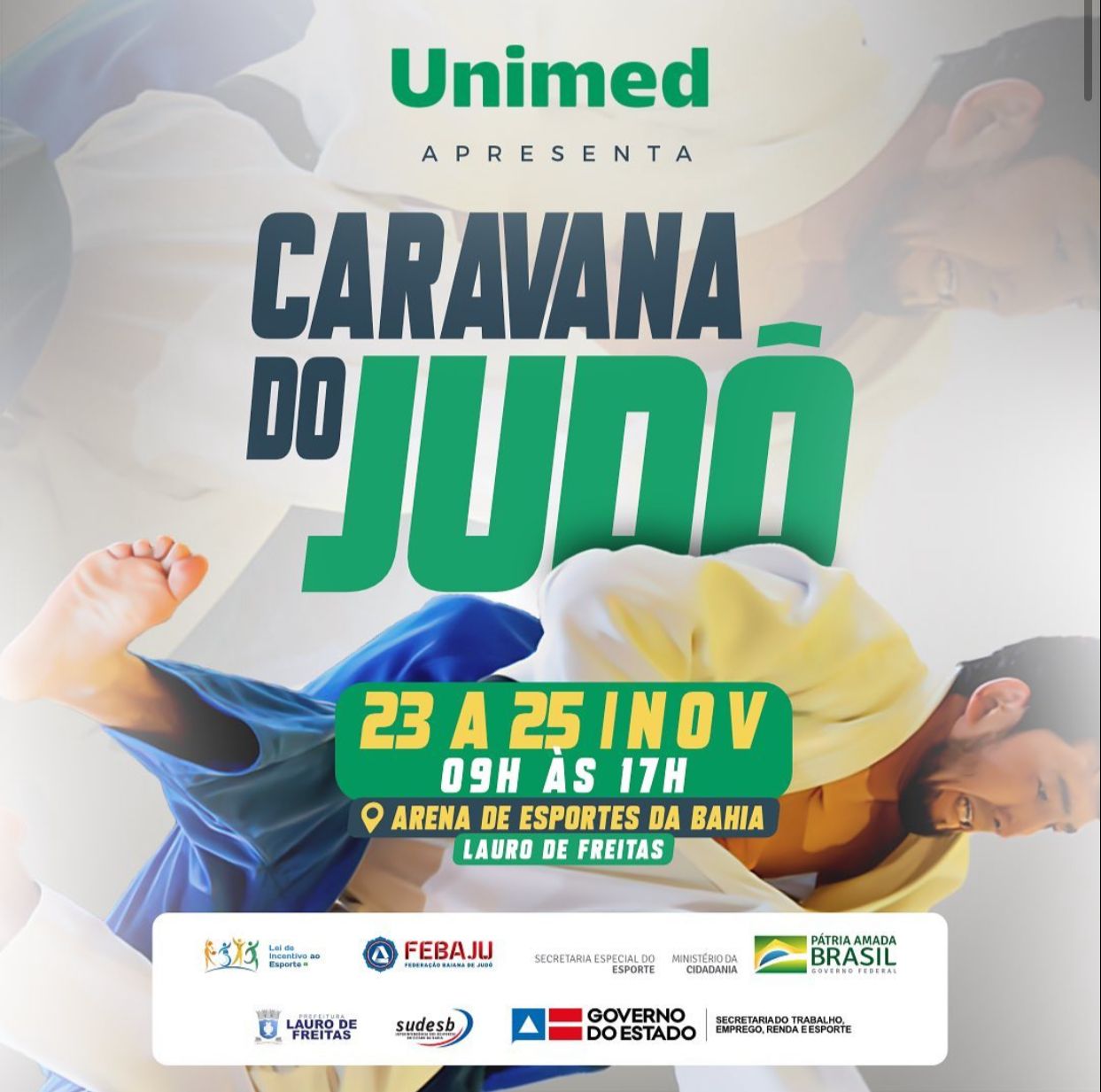 Febaju promove Caravana do Judo Unimed em Lauro de Freitas