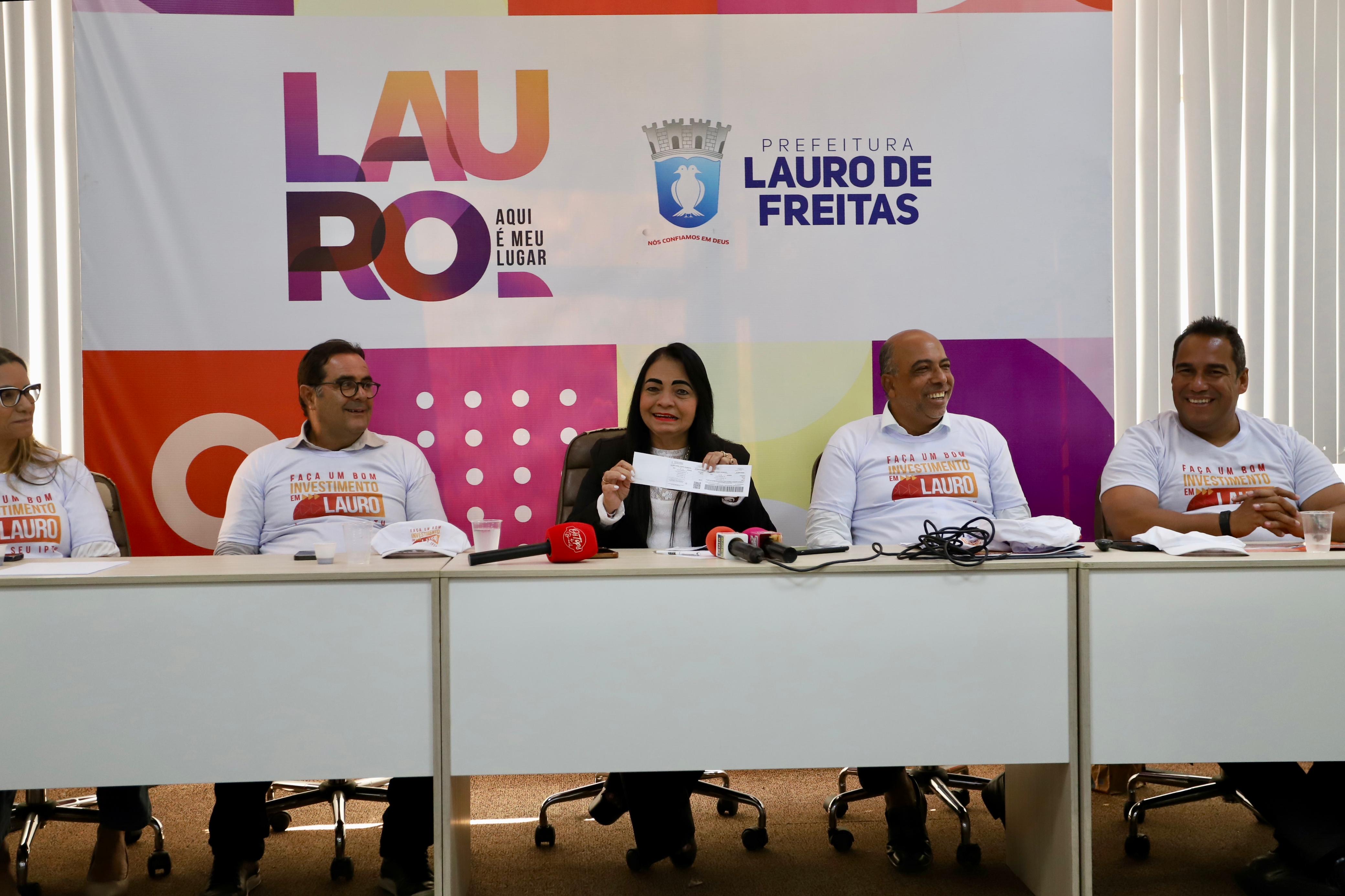 Prefeitura de Lauro de Freitas apresenta investimentos durante lanamento do IPTU 2024