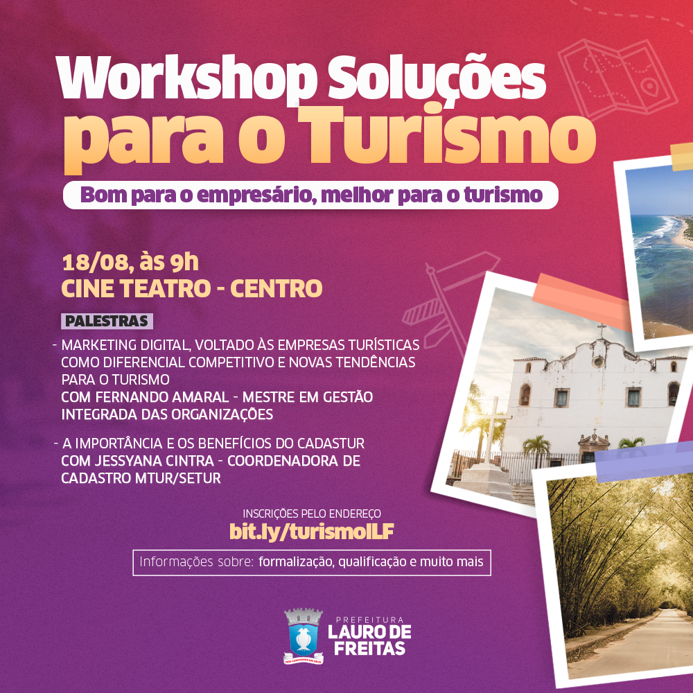 Lauro de Freitas realiza workshop Solu��es para o Turismo com apresenta��o de estrat�gias para recupera��o do setor