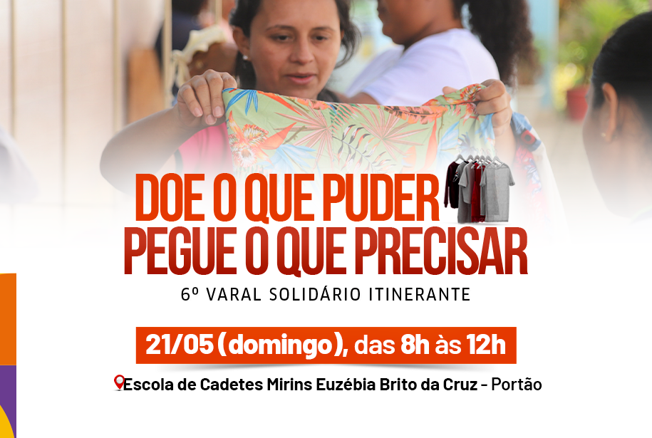 Projeto Varal Solid�rio de Lauro de Freitas realiza 6� edi��o no bairro de Port�o neste domingo (21)
